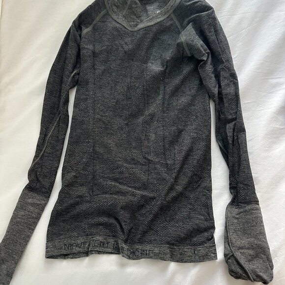 Lululemon Swiftly Long Sleeve Green/Gray Size 2 - Picture 2 of 2